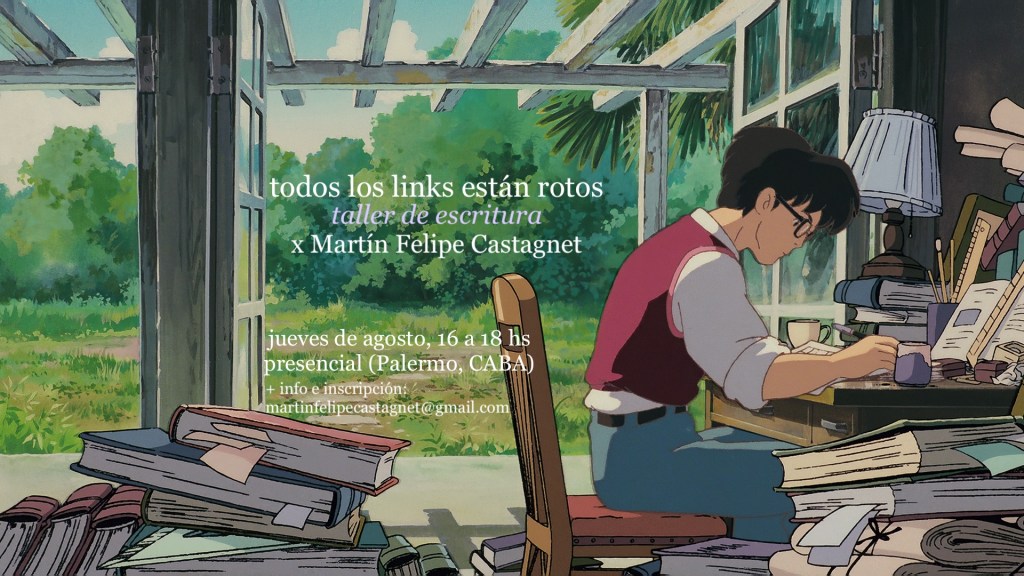 Taller de escritura (presencial) agosto&nbsp;2026